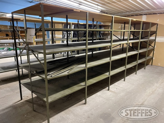 Steel shelving units